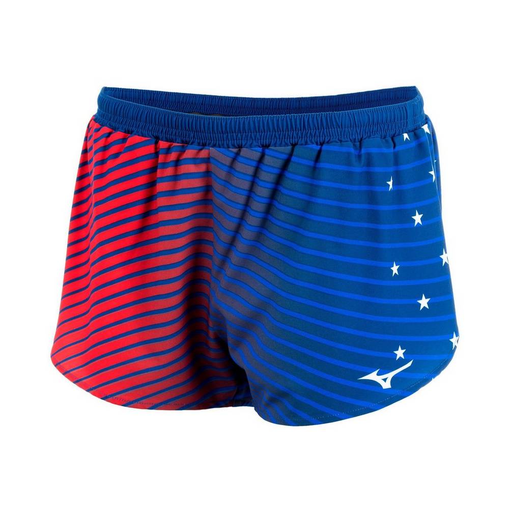 Pantalones Cortos Mizuno 2.5" Patriotic Mujer Azul Marino Outlet COVX-43512